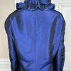 New Nubiano NY 2PC Navy Blue Polyester Ruffle Cocktail Skirt Suit Size 26W