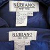 New Nubiano NY 2PC Navy Blue Polyester Ruffle Cocktail Skirt Suit Size 26W