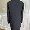 Carissimo Polyester Skirt Suit Top Size 22 Black Gold Collared Cocktail 3PC