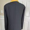 Carissimo Polyester Skirt Suit Top Size 22 Black Gold Collared Cocktail 3PC
