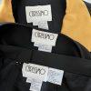 Carissimo Polyester Skirt Suit Top Size 22 Black Gold Collared Cocktail 3PC