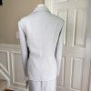 New EMILY Women 2PC Gray Beaded Polyester Lace Lined Skirt Suit Size 18W