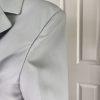New EMILY Women 2PC Gray Beaded Polyester Lace Lined Skirt Suit Size 18W