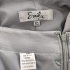 New EMILY Women 2PC Gray Beaded Polyester Lace Lined Skirt Suit Size 18W