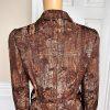 ANTONIO MELANI 2PC Brown Polyester Rayon Lined Tiered Skirt 10 Skirt 8 Abstract