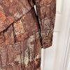 ANTONIO MELANI 2PC Brown Polyester Rayon Lined Tiered Skirt 10 Skirt 8 Abstract