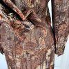 ANTONIO MELANI 2PC Brown Polyester Rayon Lined Tiered Skirt 10 Skirt 8 Abstract