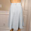 KASPER ASL Wash Blue Beaded Polyester Lined Flare Short Sleeve Skirt Suit SZ 6