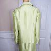 Tahari ASL Luxe Polyester Skirt Suit Size 24W Lemon Green Shawl Collar Lined 2PC
