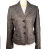 BANANA REPUBLIC Women Brown Wool Rayon Stretch Lined Career Blazer Size 2