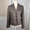 BANANA REPUBLIC Women Brown Wool Rayon Stretch Lined Career Blazer Size 2