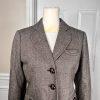 BANANA REPUBLIC Women Brown Wool Rayon Stretch Lined Career Blazer Size 2