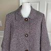 New JOHN MEYER Women Purple Black Polyester Viscose Flared skirt Suit Size 14