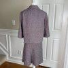 New JOHN MEYER Women Purple Black Polyester Viscose Flared skirt Suit Size 14