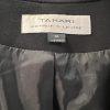 LAURENCE KAZAR NEW York Black Silk Beaded Knee Length Tiered Dress Size M