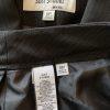 Le Suit Polyester Pant Suit Size 8P Black Striped Shawl Collar Faux pockets 2PC