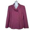 Kasper Wool Blazer 16 Pink Wrap Shawl Collar Iconic Cocktail Business New