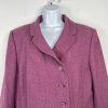 Kasper Wool Blazer 16 Pink Wrap Shawl Collar Iconic Cocktail Business New