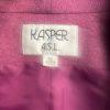 Kasper Wool Blazer 16 Pink Wrap Shawl Collar Iconic Cocktail Business New
