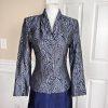 SCOTT McCLINTOCK Women 2PC Blue Gray Acetate Lined Maxi Skirt Suit Size 6