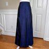SCOTT McCLINTOCK Women 2PC Blue Gray Acetate Lined Maxi Skirt Suit Size 6