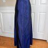 SCOTT McCLINTOCK Women 2PC Blue Gray Acetate Lined Maxi Skirt Suit Size 6