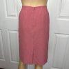Kasper Women Polyester Skirt Suit Size 8P Coral 3 Button Lined Notch Collar 2PC