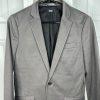 Armani Exchange Vtg Men Cotton Slim Fit Blazer Jacket Size S Gray Denim Like