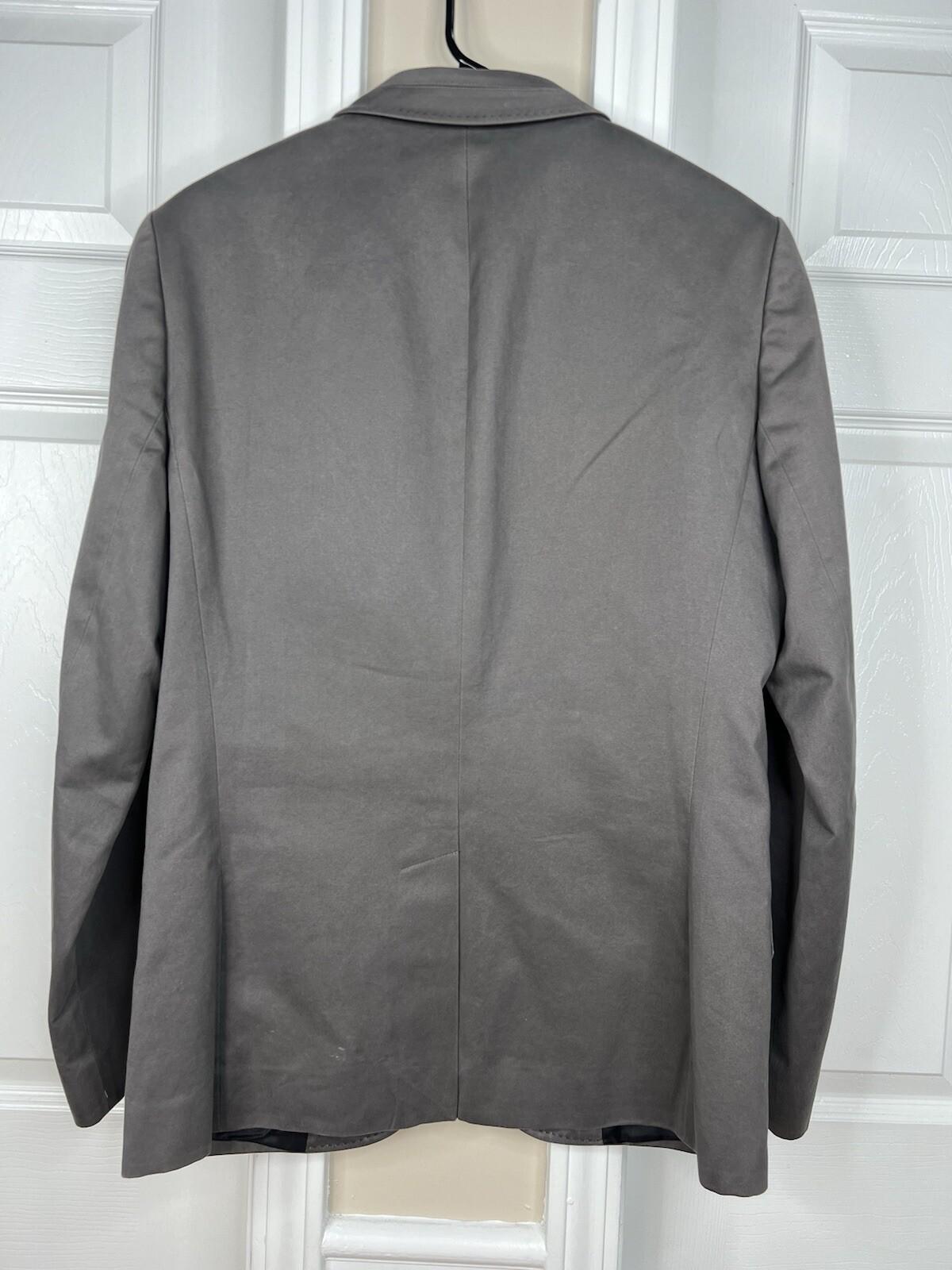 Armani Exchange Vtg Men Cotton Slim Fit Blazer Jacket Size S Gray Denim Like