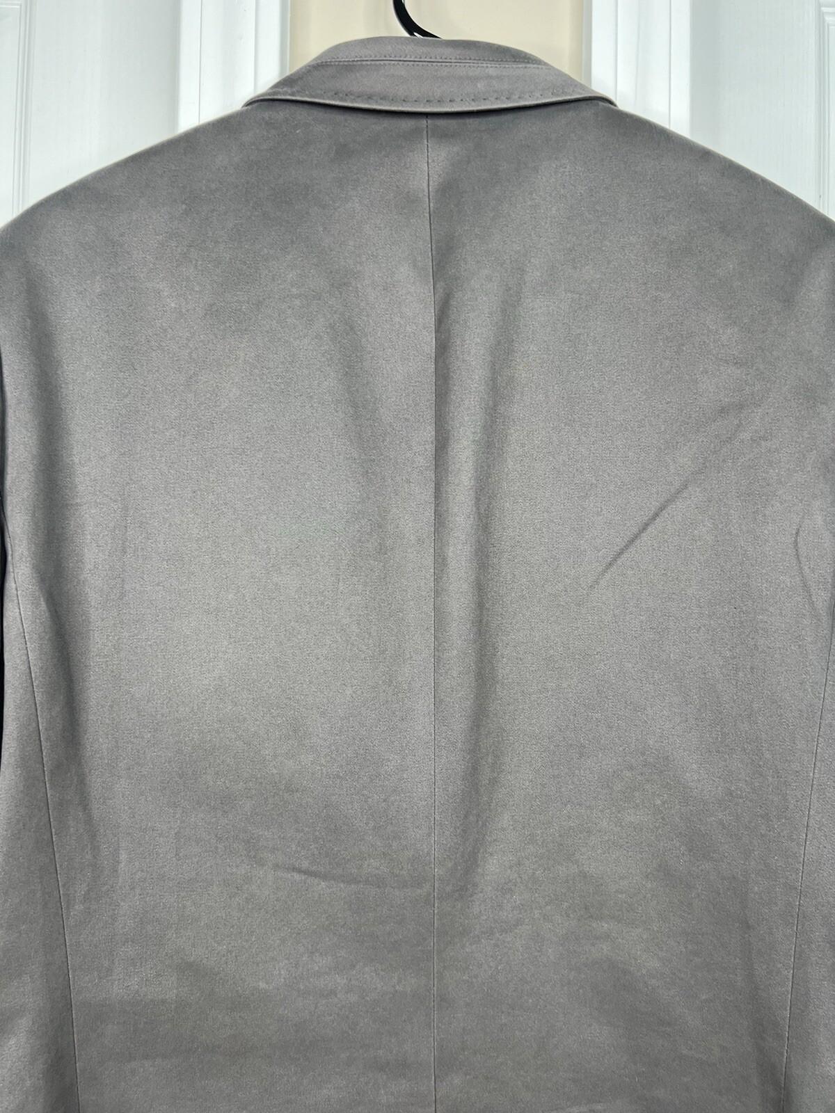 Armani Exchange Vtg Men Cotton Slim Fit Blazer Jacket Size S Gray Denim Like
