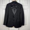 Lauren Ralph Lauren Wool Polyester Tuxedo Black Blazer 40R Black Label One vent