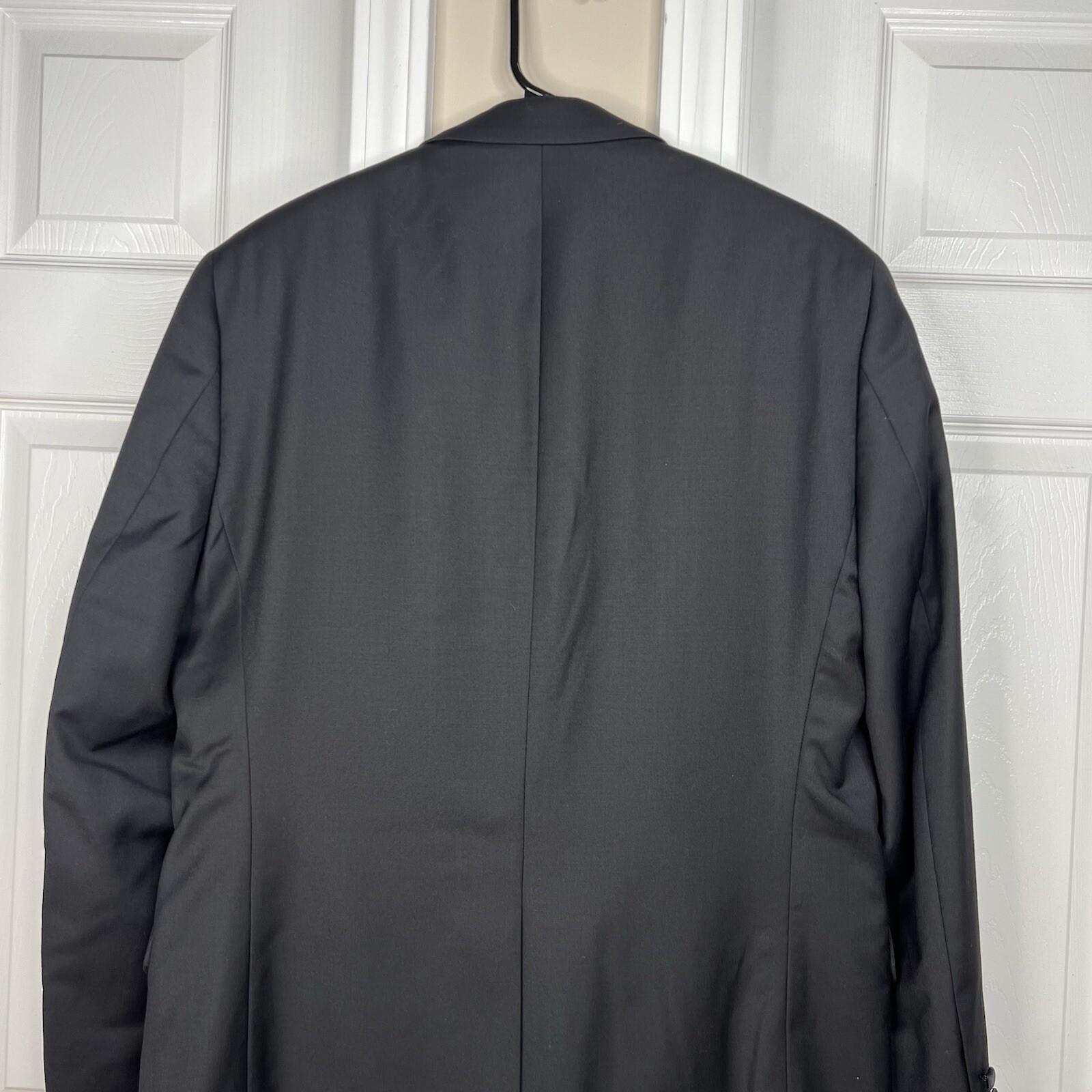 Lauren Ralph Lauren Wool Polyester Tuxedo Black Blazer 40R Black Label One vent