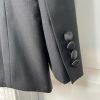 Lauren Ralph Lauren Wool Polyester Tuxedo Black Blazer 40R Black Label One vent