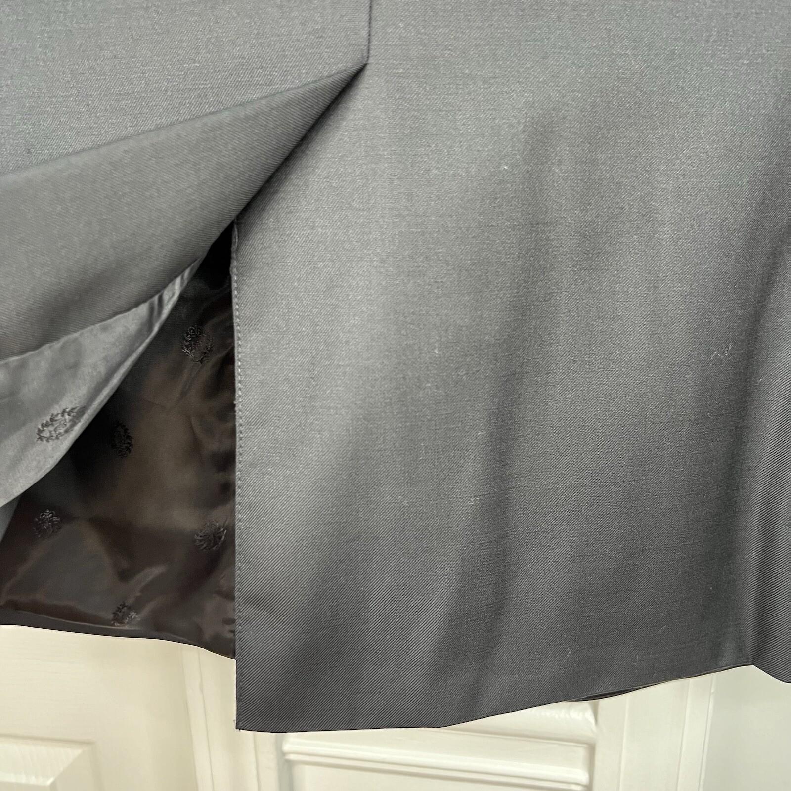 Lauren Ralph Lauren Wool Polyester Tuxedo Black Blazer 40R Black Label One vent