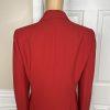 10-4922.jpg Le Suit Women Polyester Skirt Suit Size 10 Red Lined Notch Collar Cocktail 2PC