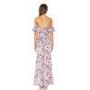 Michael Costello X Revolve Polyester Stretch Jumpsuit XS Pink Blossom Peplum