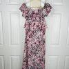 Michael Costello X Revolve Polyester Stretch Jumpsuit XS Pink Blossom Peplum