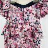 Michael Costello X Revolve Polyester Stretch Jumpsuit XS Pink Blossom Peplum