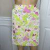 Lilly Pulitzer Originals Cotton Polyester Skirt 6 Multicolor Alligator Lace Mini
