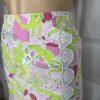 Lilly Pulitzer Originals Cotton Polyester Skirt 6 Multicolor Alligator Lace Mini