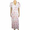 10-4977.jpg Sarah Elizabeth Vintage Rayon Dress Size 12 Floral Beaded Belted Pleated Lined