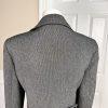 KASPER Women Gray Black Polyester Lined Notch Collar Blazer Size 12