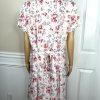 10-4983.jpg Sarah Elizabeth Vintage Rayon Dress Size 12 Floral Beaded Belted Pleated Lined