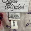 10-4985.jpg Sarah Elizabeth Vintage Rayon Dress Size 12 Floral Beaded Belted Pleated Lined