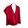Liz Baker Women Polyester Pant 14 Suit 16 Red Notch Collar Lined 2PC New