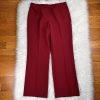 Liz Baker Women Polyester Pant 14 Suit 16 Red Notch Collar Lined 2PC New