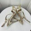 Sam Edelman Alisandra Metallic Sandals Size 9M Molten Gold Strappy Stiletto Heel