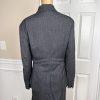 Larry Levine Polyester Rayon Stretch Skirt Suit Size 18 Charcoal Gray 2PC New