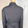 Larry Levine Polyester Rayon Stretch Skirt Suit Size 18 Charcoal Gray 2PC New