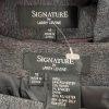 Larry Levine Polyester Rayon Stretch Skirt Suit Size 18 Charcoal Gray 2PC New